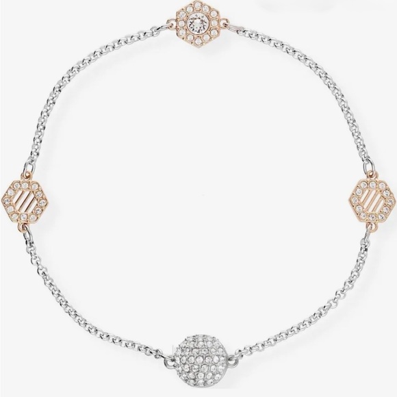 Swarovski Jewelry - NWT Swarovski Remix Strand Two-Tone Hexagon Bracelet 💎